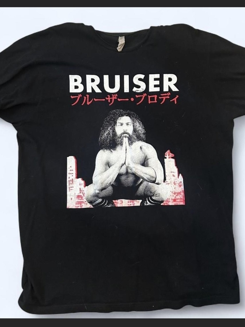 Bruiser Graphic Tee - Black with Red & White Print